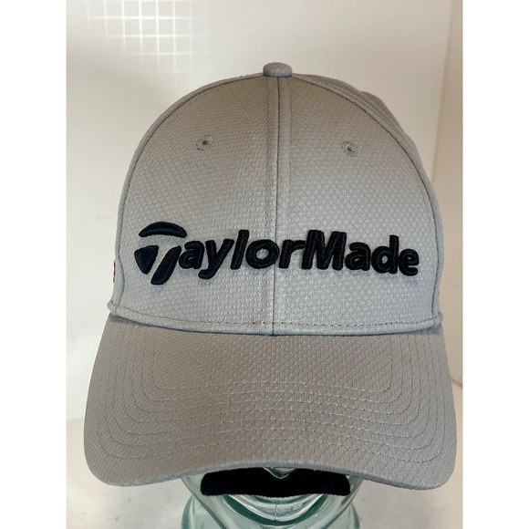 TaylorMade AeroBurner R15 Hat Gray S/M Flex Fit Fitted Golf Cap New Era - Picture 2 of 8